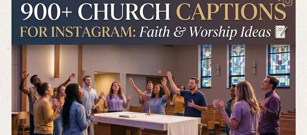900+Church Captions for Instagram: Faith & Worship Ideas
