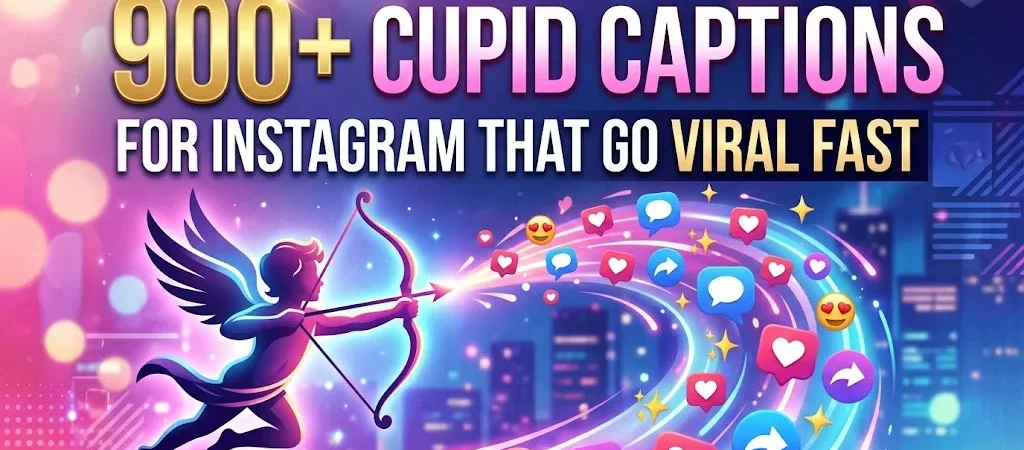 900+Cupid Captions for Instagram That Go Viral Fast