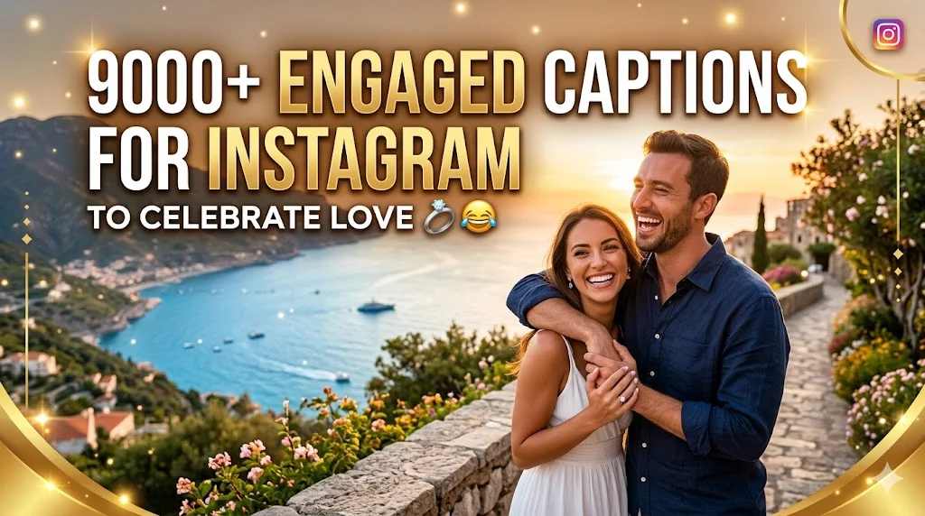 900+Engaged Captions for Instagram to Celebrate Love 💍😂