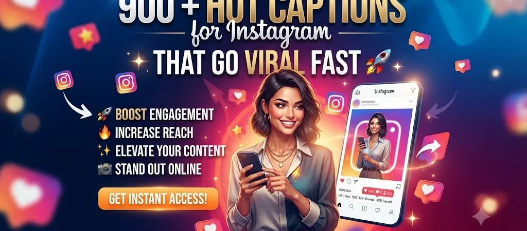 900+Hot Captions for Instagram That Go Viral Fast