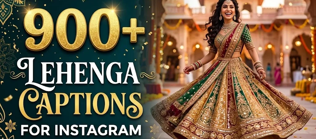 900+Lehenga Captions for Instagram