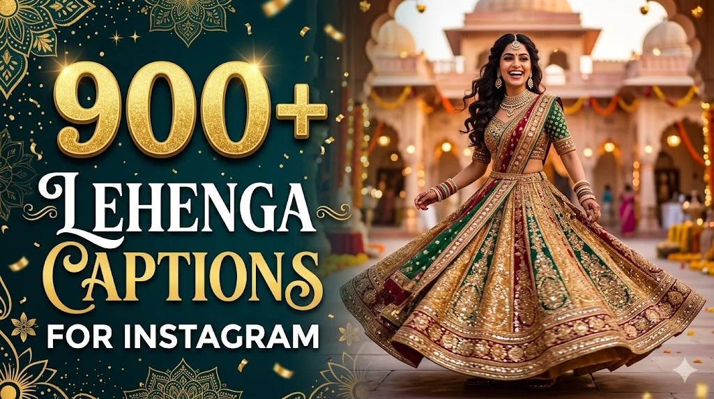 900+Lehenga Captions for Instagram