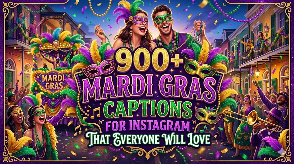 900+Mardi Gras Captions for Instagram That Everyone Will Love