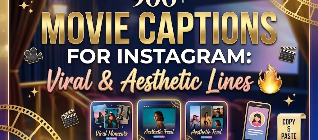 900+Movie Captions for Instagram: Viral & Aesthetic Lines