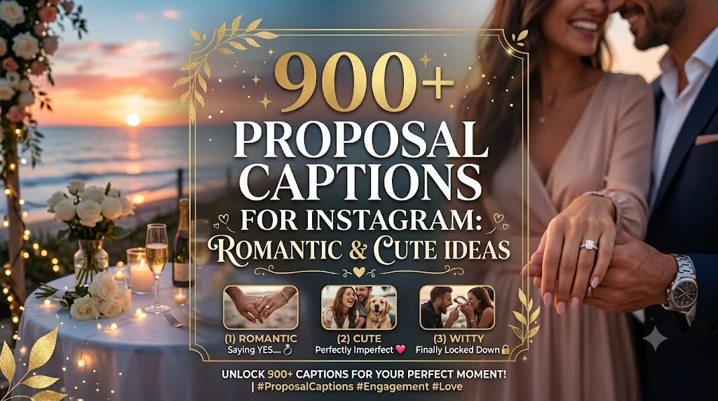 900+Proposal Captions for Instagram: Romantic & Cute Ideas