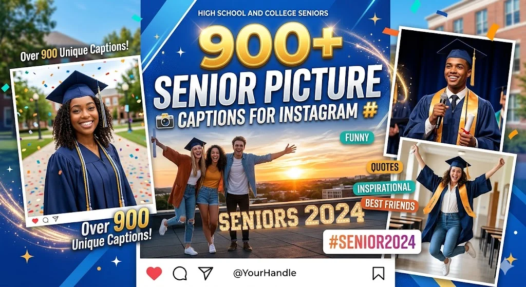 900+Senior Picture Captions for Instagram