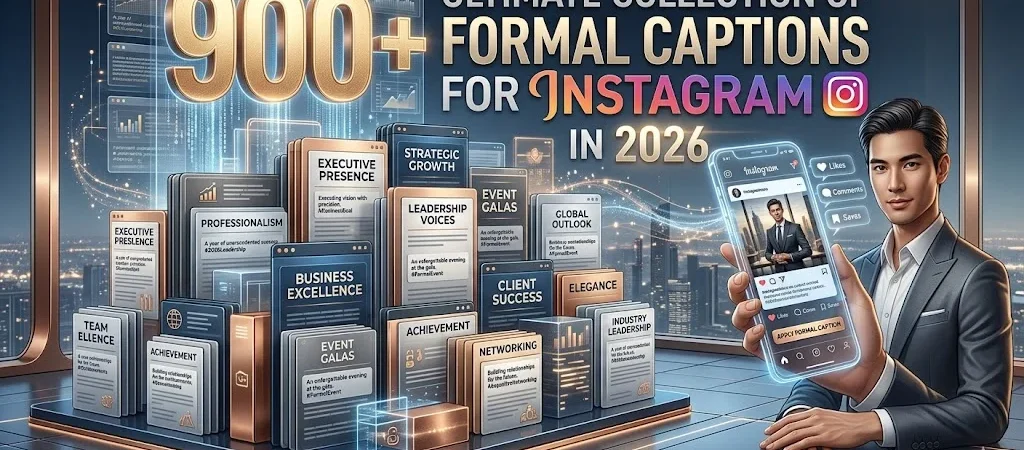 900+Ultimate Collection of Formal Captions for Instagram in 2026