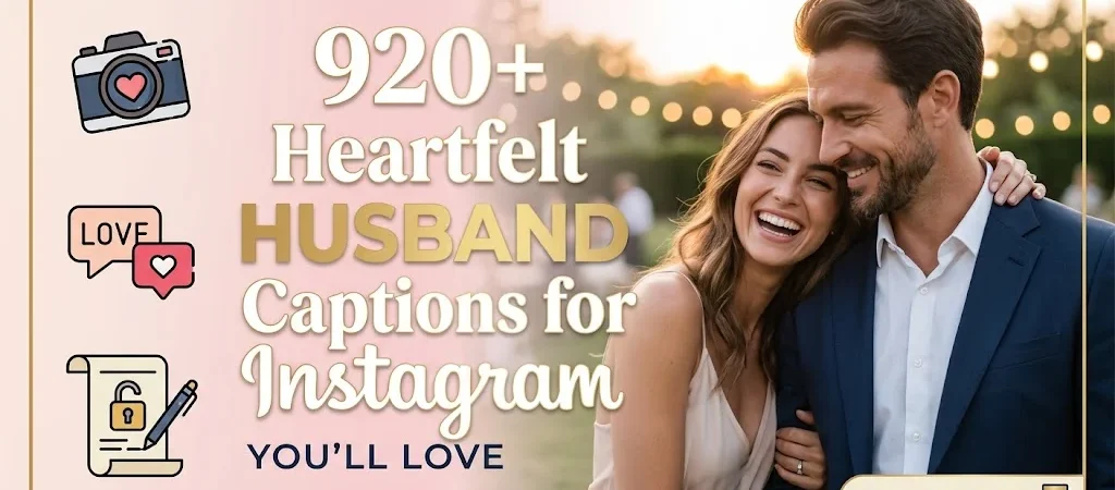 920+ Heartfelt Husband Captions for Instagram You’ll Lov