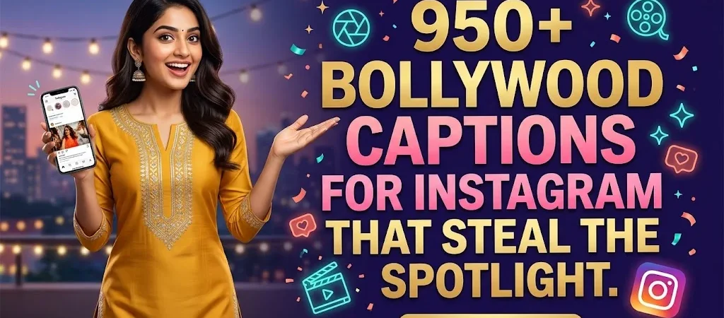950+ Bollywood Captions for Instagram That Steal the Spotlight