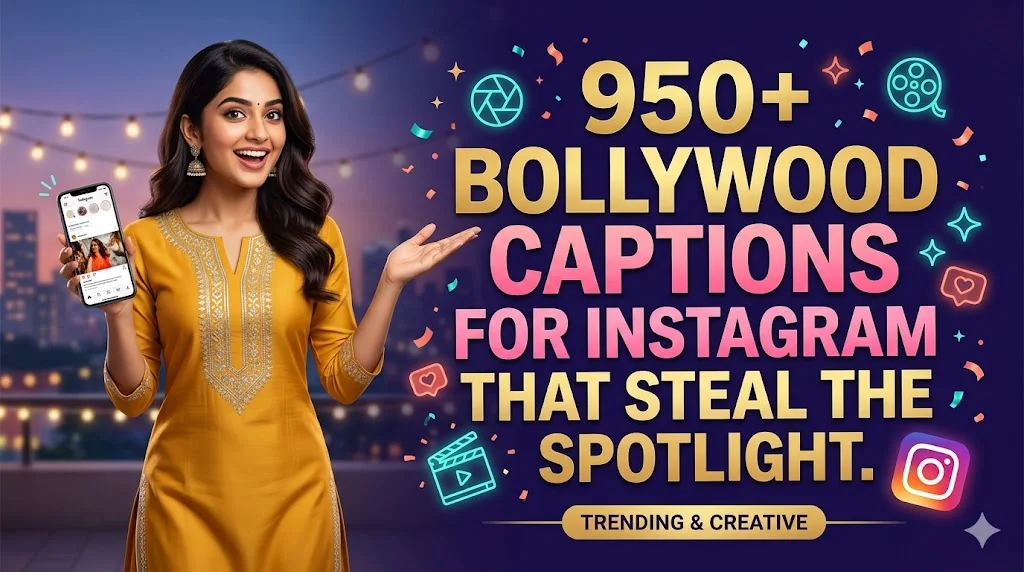 950+ Bollywood Captions for Instagram That Steal the Spotlight