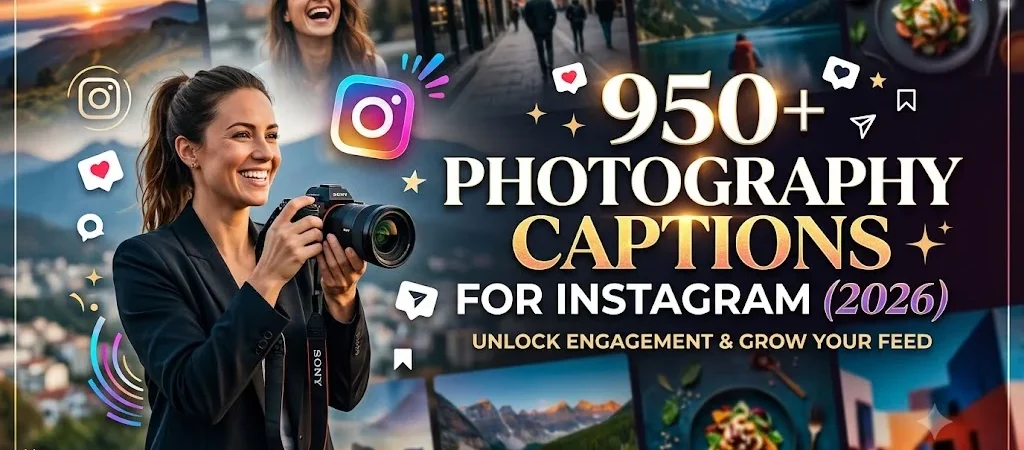 950+Photography Captions for Instagram (2026)