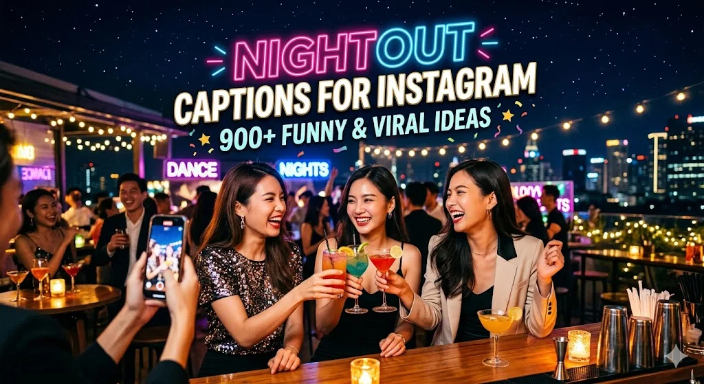 π Aesthetic Nightout Captions for Instagram β¨