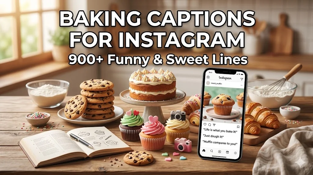 โค๏ธ Baking Captions for Showing Off Your Homemade Creations