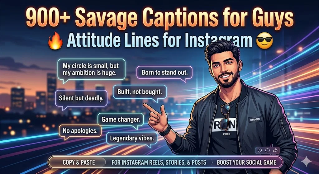 😎Bold and Savage Captions for Boys with No Fear Mindset