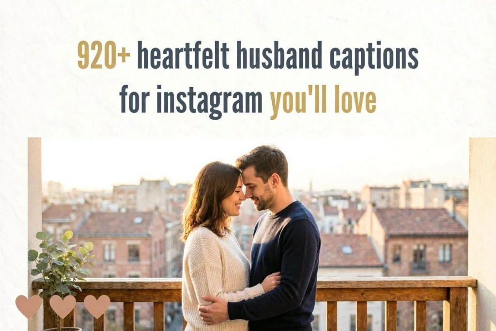 Cute Husband Captions for Couple Selfies