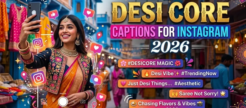 500+Desi Core Captions for Instagram 2026