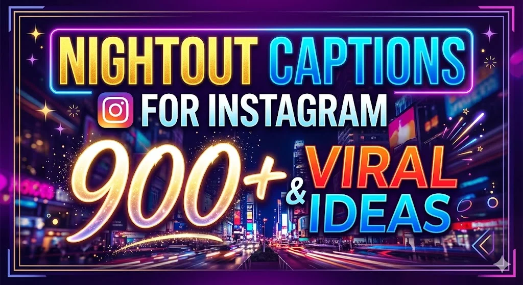Nightout Captions for Instagram: 900+ Funny & Viral Ideas