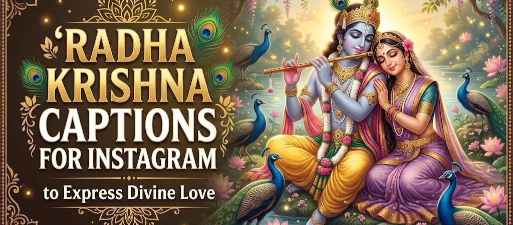 Radha Krishna Captions for Instagram to Express Divine Love