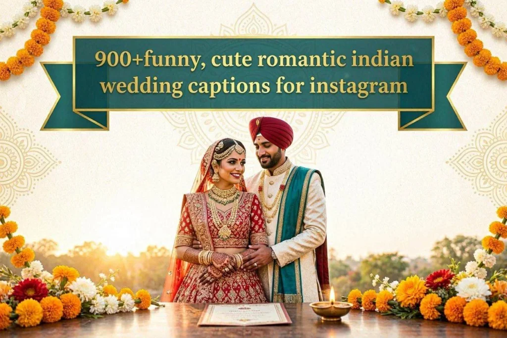 Romantic Indian Wedding Captions for Couples