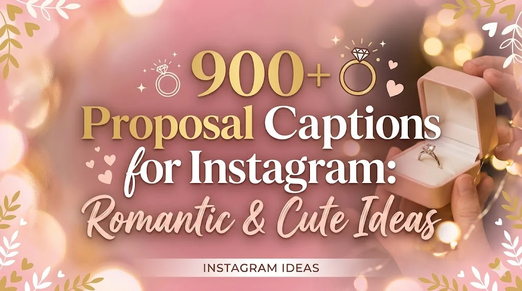 ❤️ Romantic Proposal Captions That Melt Hearts