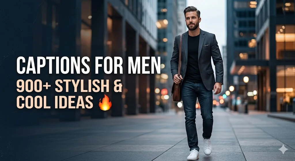 Short Captions for Men That Say More With Less