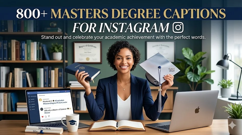 🌟 Short Masters Degree Captions That Say It All