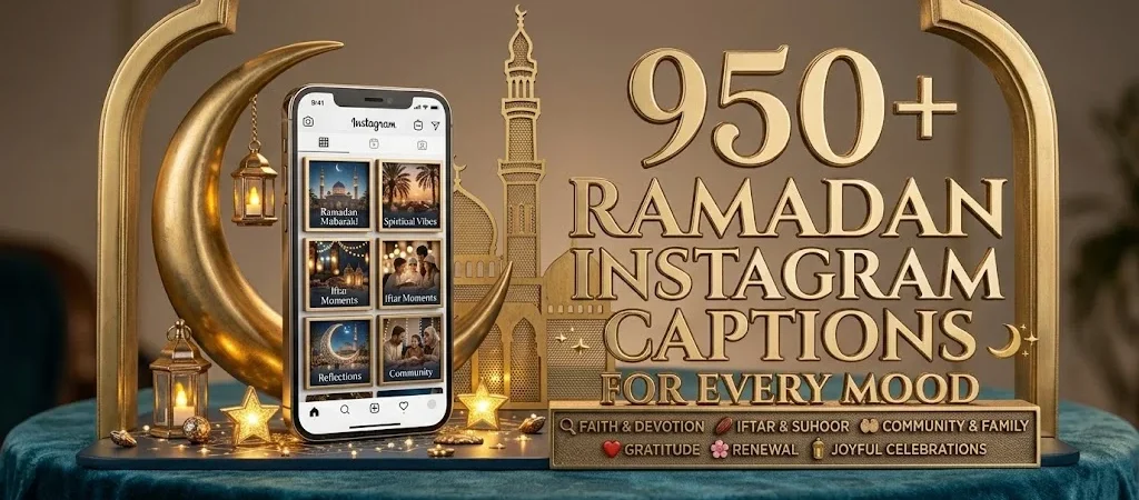 950+ Ramadan Instagram Captions for Every Mood 🌙✨