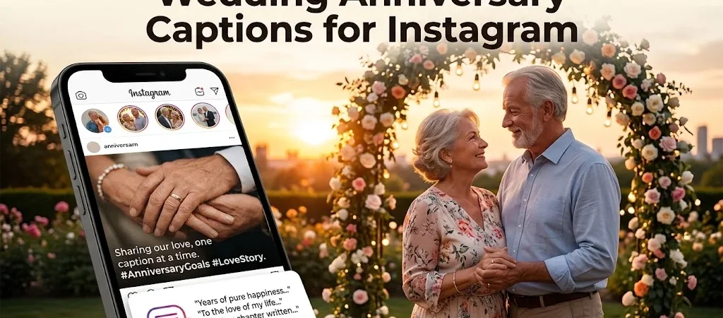 Best Wedding Anniversary Captions for Instagram