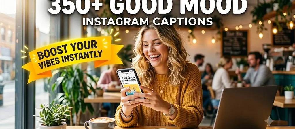 350+ Good Mood Instagram Captions to Boost Your Vibes Instantly