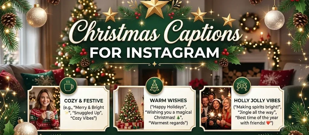 450+ Christmas Captions for Instagram That Sleigh Every Holiday Post π