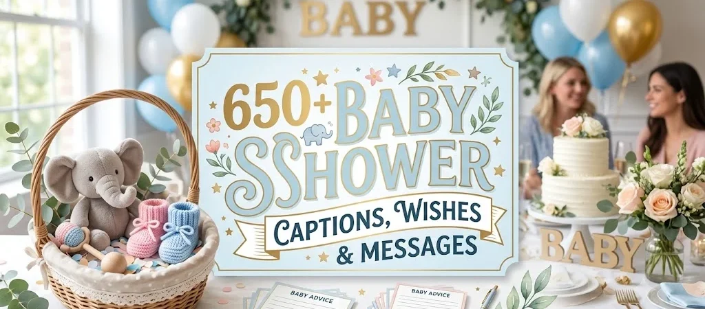 650+ Baby Shower Captions, Wishes & Messages