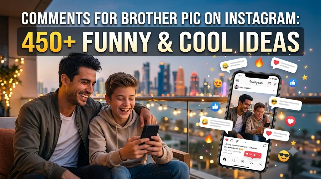 Comments for Brother Pic on Instagram: 450+ Funny & Cool Ideas