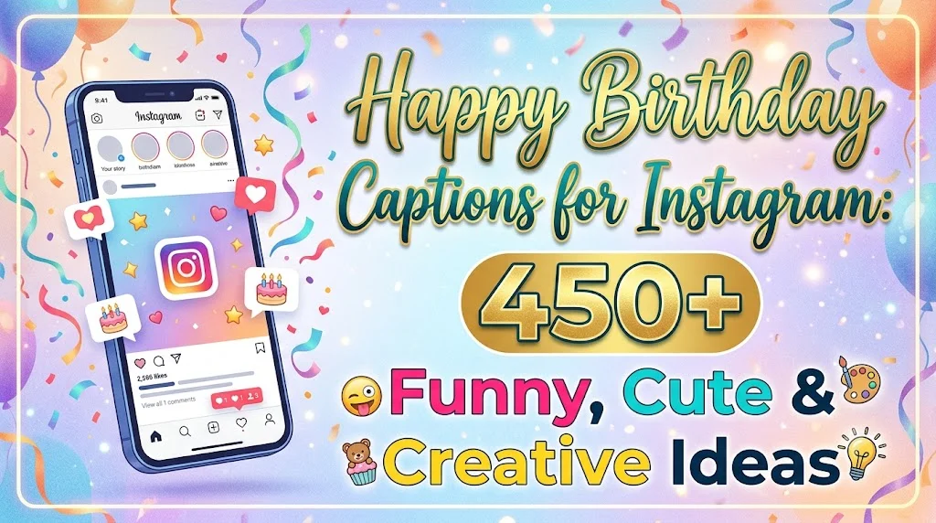 Cute Happy Birthday Captions for Instagram