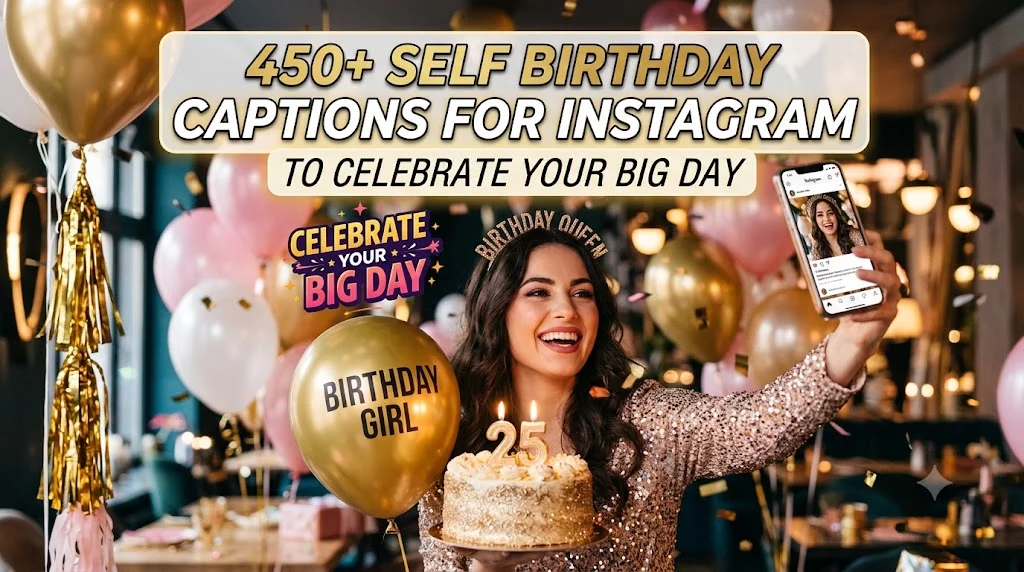 Cute Self Birthday Captions for Instagram