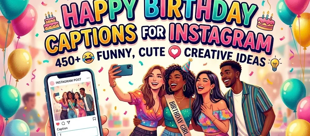 Happy Birthday Captions for Instagram: 450+ Funny, Cute & Creative Ideas