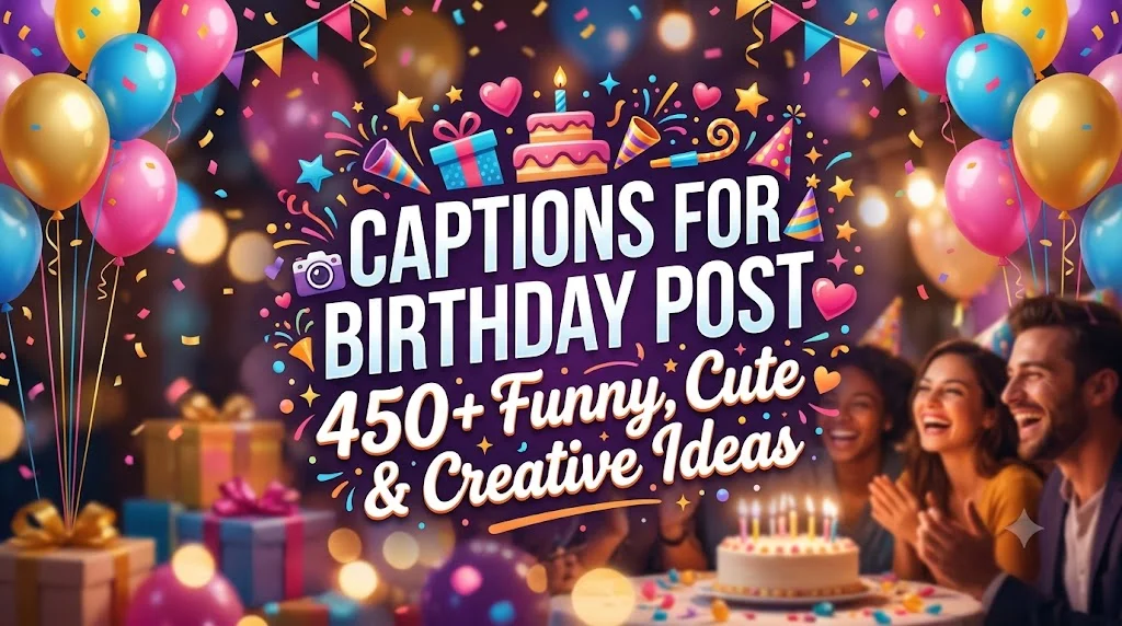 Short Captions for Birthday Post