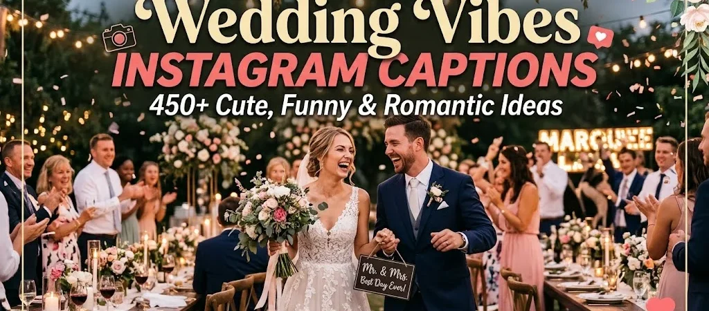 Wedding Vibes Instagram Captions: 450+ Cute, Funny & Romantic Ideas