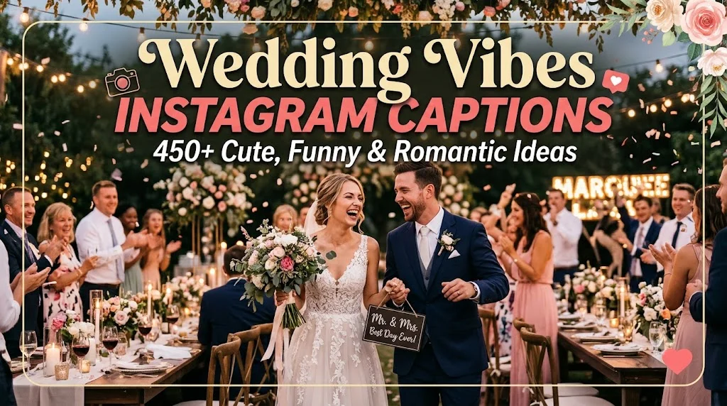Wedding Vibes Instagram Captions: 450+ Cute, Funny & Romantic Ideas