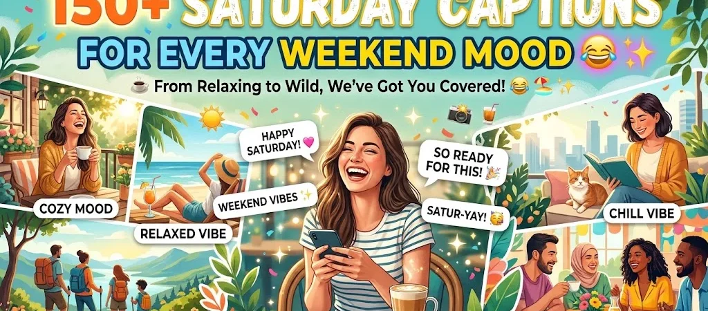 150+ Saturday Captions for Every Weekend Mood πβ¨