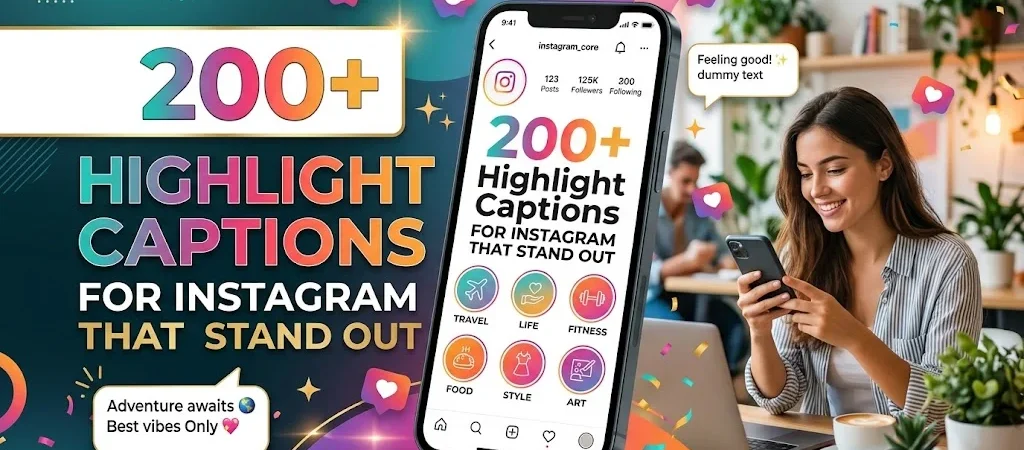 200+ Highlight Captions for Instagram That Stand Out
