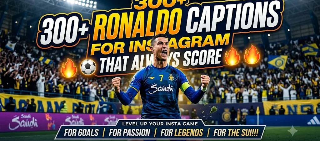300+ Ronaldo Captions for Instagram That Always Score β½π₯