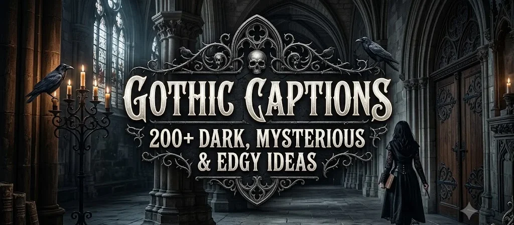 Gothic Captions: 200+ Dark, Mysterious & Edgy Ideas