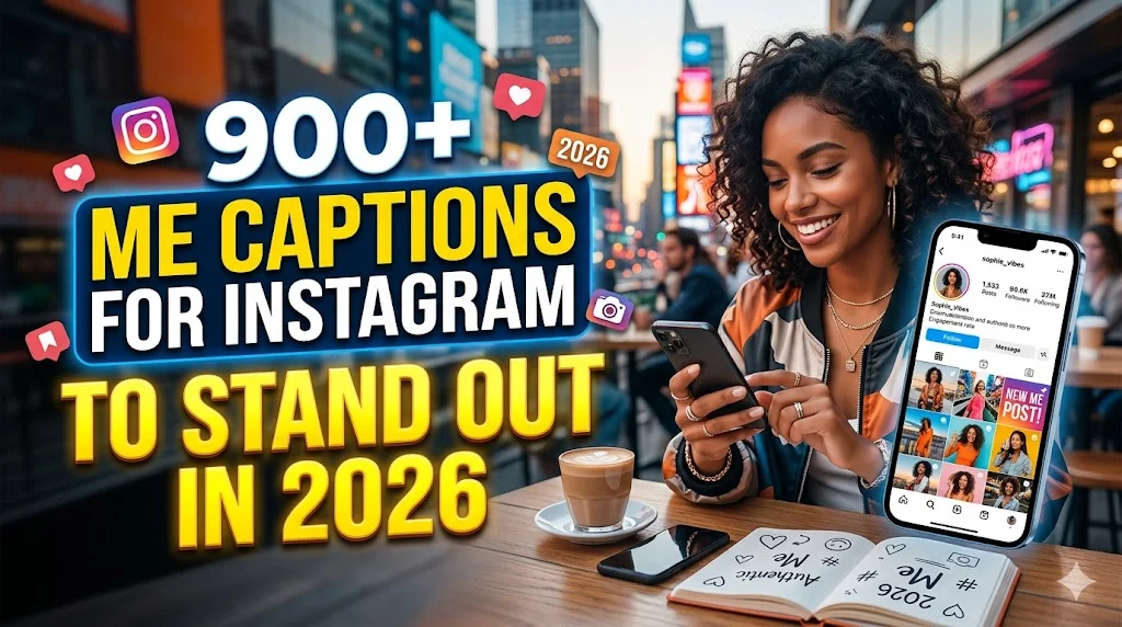 900+ Me Captions for Instagram to Stand Out in 2026 