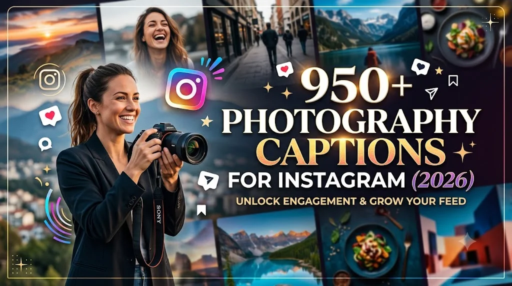 950+Photography Captions for Instagram (2026)