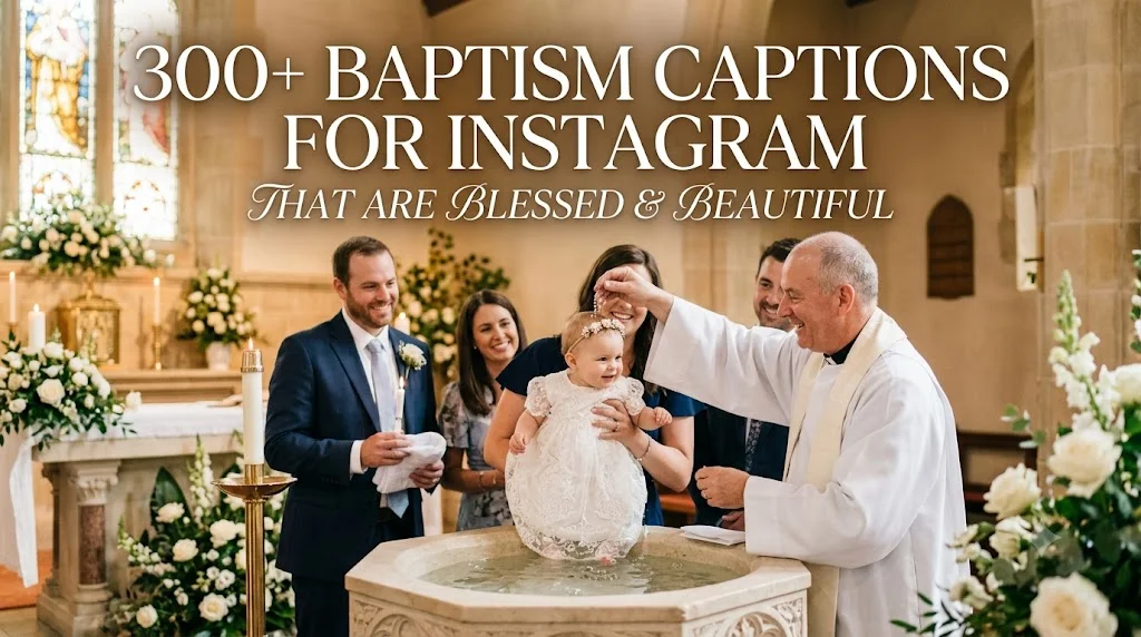 300+ Baptism Captions for Instagram That Are Blessed & Beautiful