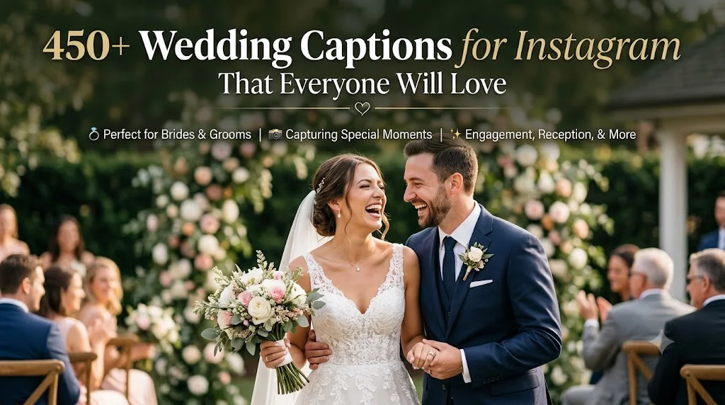 450+ Wedding Captions for Instagram That Everyone Will Love