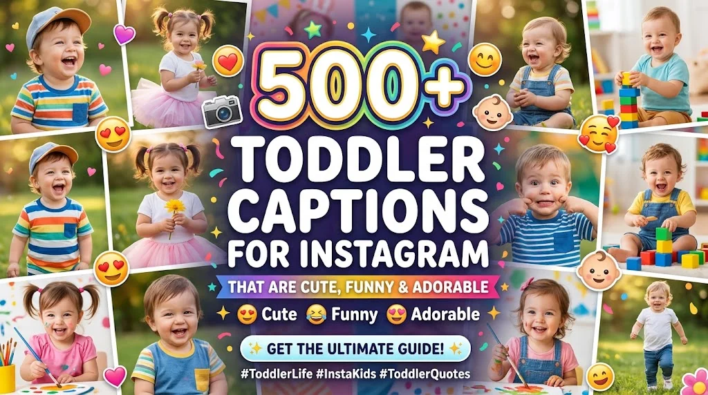 500+ Toddler Captions for Instagram That Are Cute, Funny & Adorable