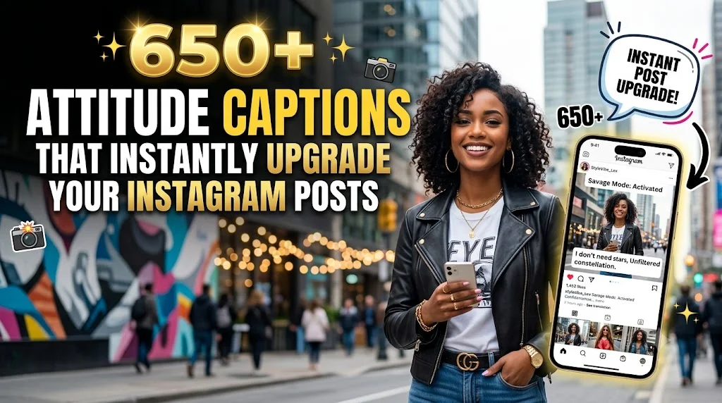 650+ Attitude Captions That Instantly Upgrade Your Instagram Posts