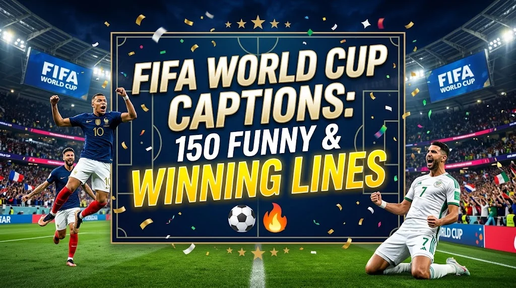 FIFA World Cup Captions: 150 Funny & Winning Lines ⚽🔥