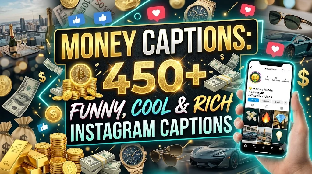 Money Captions: 450+ Funny, Cool & Rich Instagram Captions